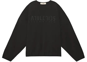 adidas Fear Of God Athletics Suede Fleece Crewneck Black - vue 360