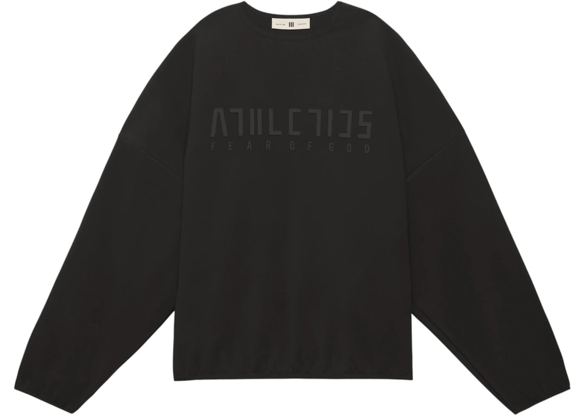 adidas Fear Of God Athletics Suede Fleece Crewneck Black - vue secondaire A