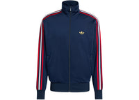 adidas Firebird Track Top Night Indigo Better Scarlet White