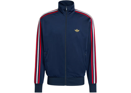 adidas Firebird Track Top Night Indigo Better Scarlet White - authentic adidas product