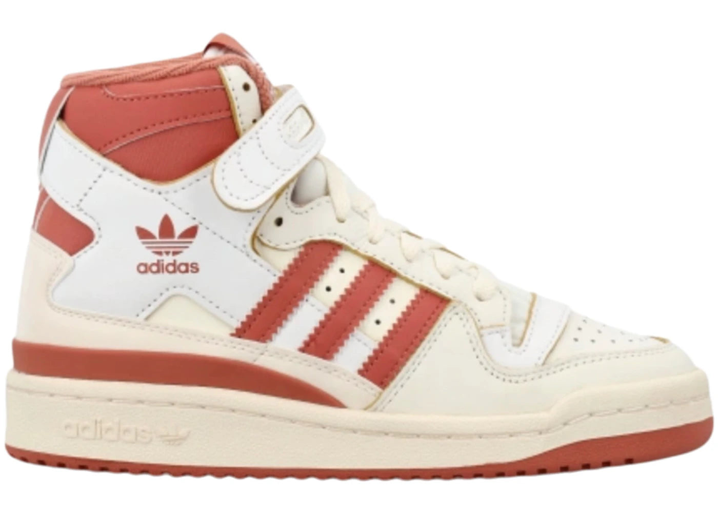 adidas Forum 84 Hi Off White Magic Earth Footwear White (Women's) - vue secondaire A