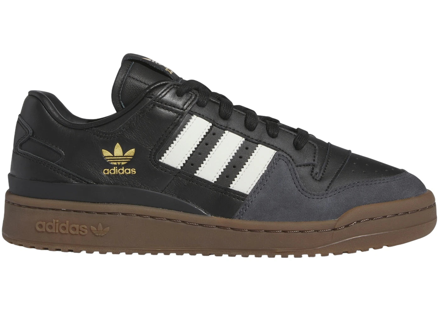 adidas Forum 84 Low CL Core Black Ivory Gum - vue 360