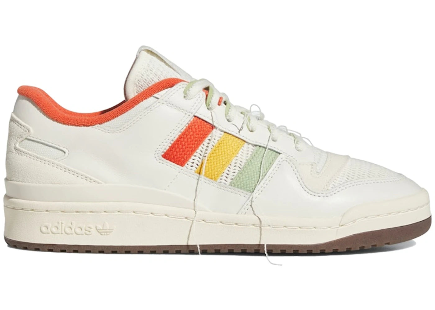 adidas Forum 84 Low CL Off White Orange Green Gum - vue secondaire A
