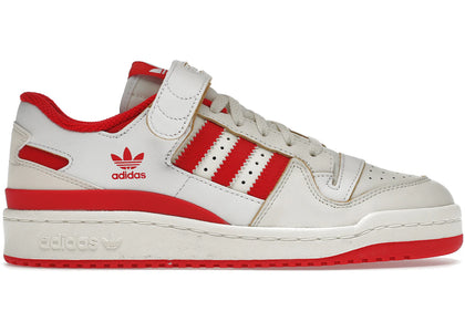 adidas Forum 84 Low Off White Vivid Red Footwear White (Women's) - authentic adidas sneakers