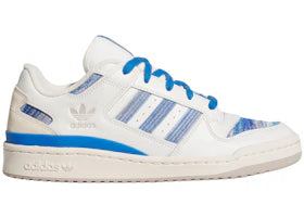 adidas Forum Low CL Cloud White Blue Bird Royal Blue - authentic adidas sneakers