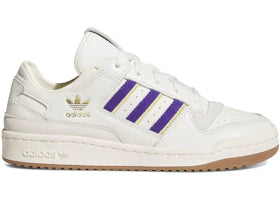 adidas Forum Low CL Cloud White Collegiate Purple Cream White (Women's) - authentic adidas sneakers
