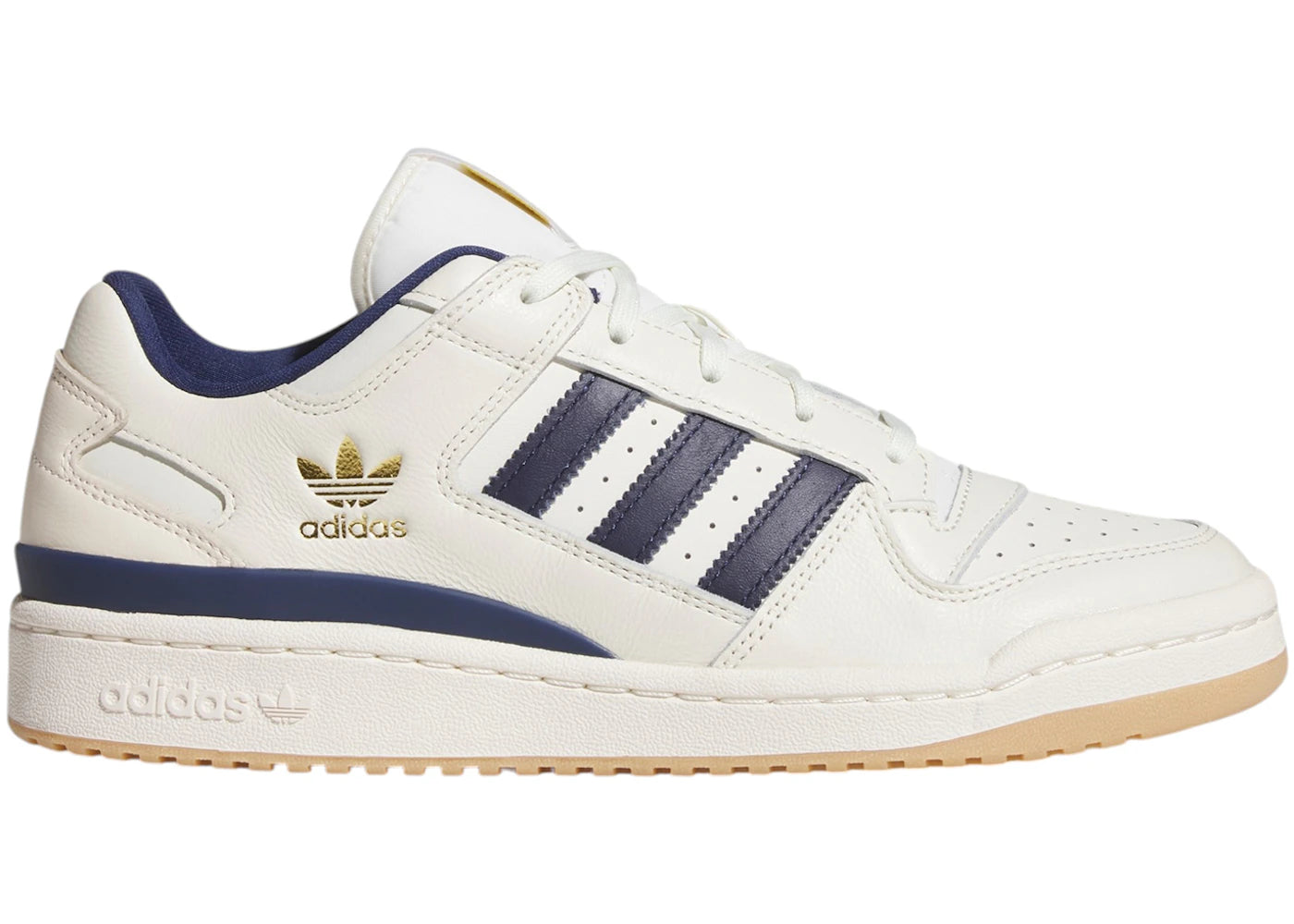 adidas Forum Low CL Off White Dark Blue - vue 360