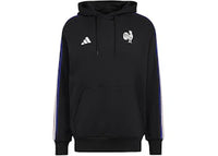 adidas France Essentials 3-Stripes Hoodie Black