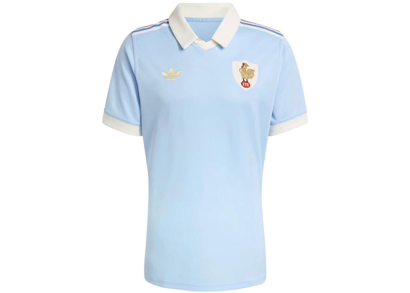 adidas France Rugby 120Y Jersey Clear Sky Blue - vue 360