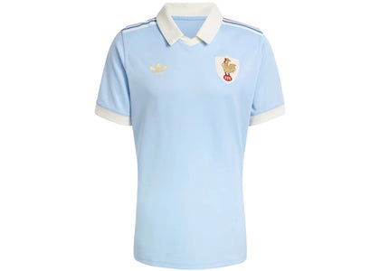 adidas France Rugby 120Y Jersey Clear Sky Blue - authentic adidas apparel