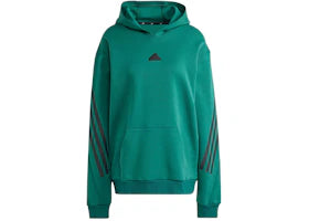 adidas Future Icons 3-Stripes Hoodie Collegiate Green - vue 360