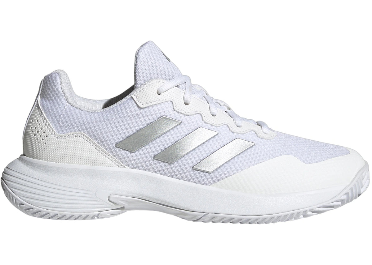 adidas Gamecourt 2.0 Cloud White Silver Metallic (Women's) - vue 360
