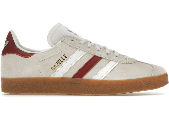 adidas Gazelle Aluminum Collegiate Burgundy sneakers - authentic adidas shoes