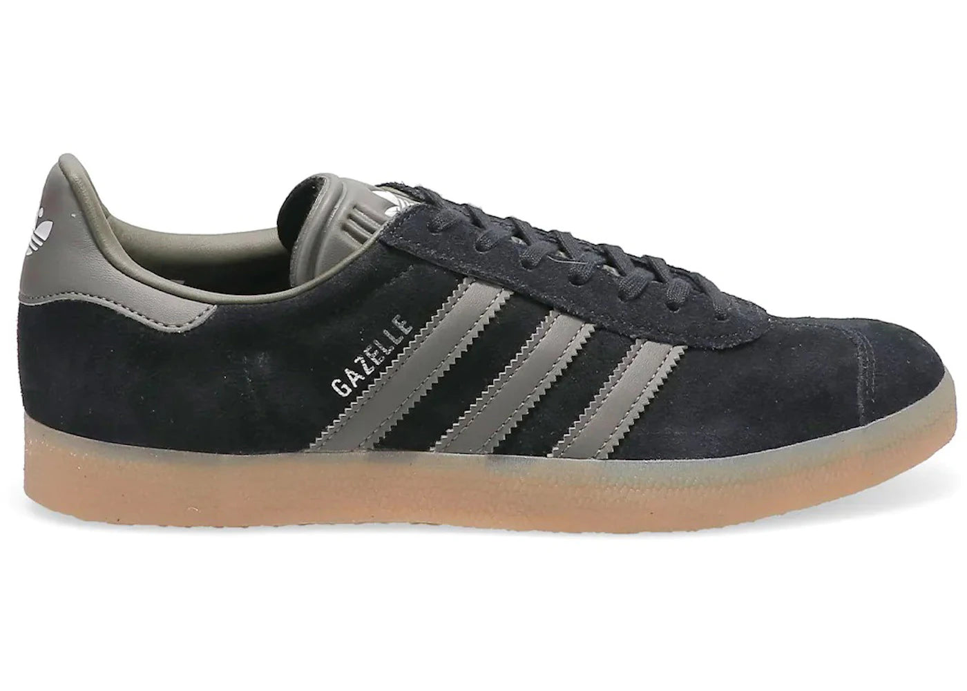 adidas Gazelle Black Olive Gum