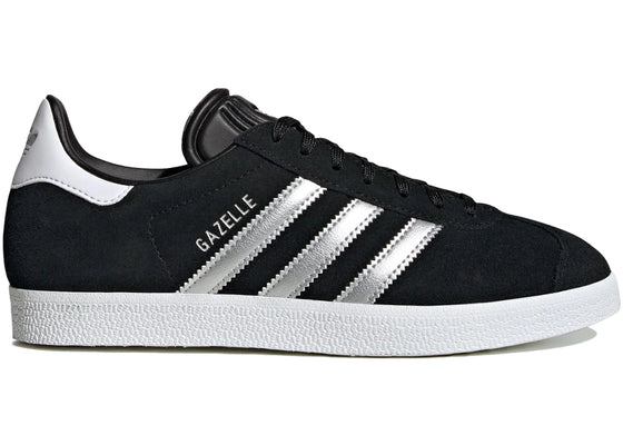 adidas Gazelle Black Silver Metallic (Women's) sneakers - authentic adidas shoes