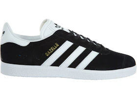 adidas Gazelle Black White-Gold Metallic (Women's) - authentic adidas sneakers