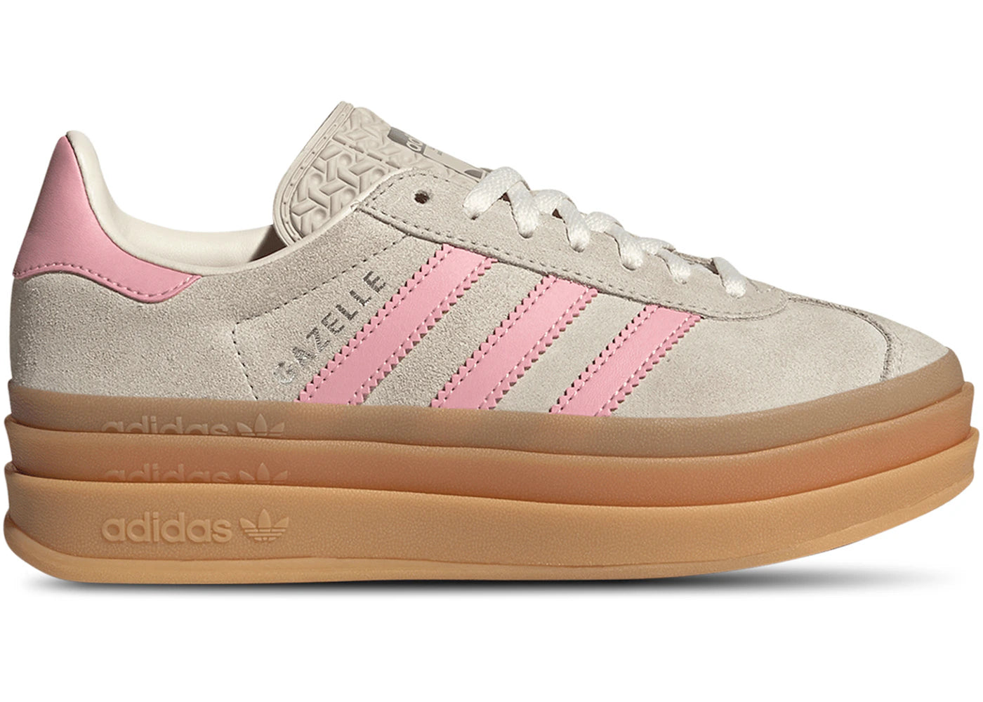 adidas Gazelle Bold Beige Semi Pink Spark (GS) - vue 360