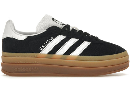adidas Gazelle Bold Black White Gum (Women's) - authentic adidas sneakers