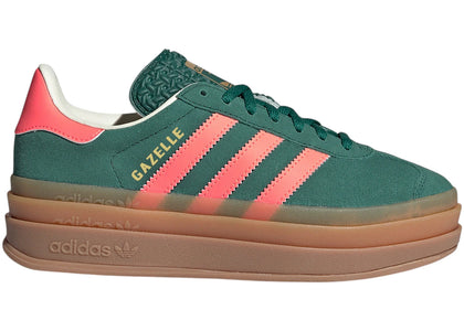 adidas Gazelle Bold Collegiate Green Signal Coral Cream White (GS) - sneakers view 2