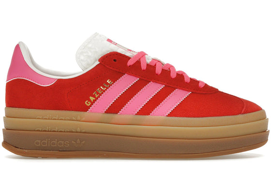 adidas Gazelle Bold Collegiate Red Lucid Pink (Women's) sneakers - authentic adidas shoes