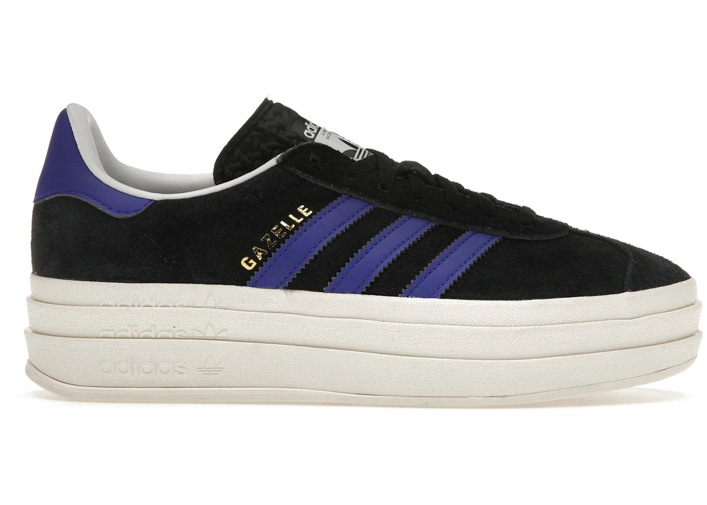 adidas Gazelle Bold Core Black Lucid Blue (Women's)