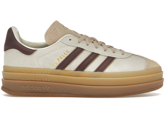 adidas Gazelle Bold Cream White Maroon (Women's) sneakers - authentic adidas shoes