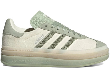 adidas Gazelle Bold Halo Green Ruffle (Women's) - authentic adidas sneakers