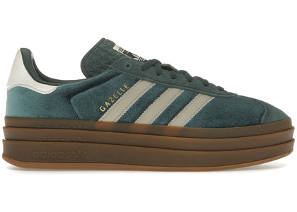 adidas Gazelle Bold Mineral Green Velvet (Women's) - authentic adidas sneakers