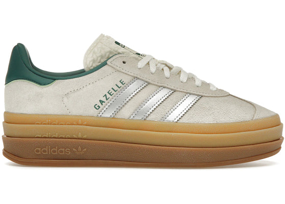 adidas Gazelle Bold Off White Collegiate Green (Women's) sneakers - authentic adidas shoes
