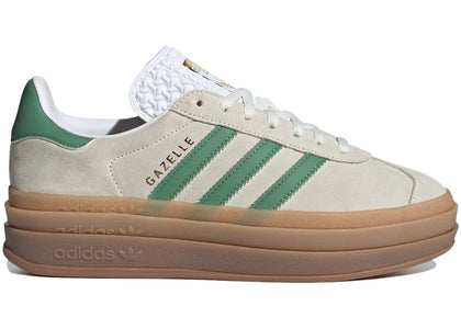 adidas Gazelle Bold Off White Preloved Green (Women's) - authentic adidas sneakers