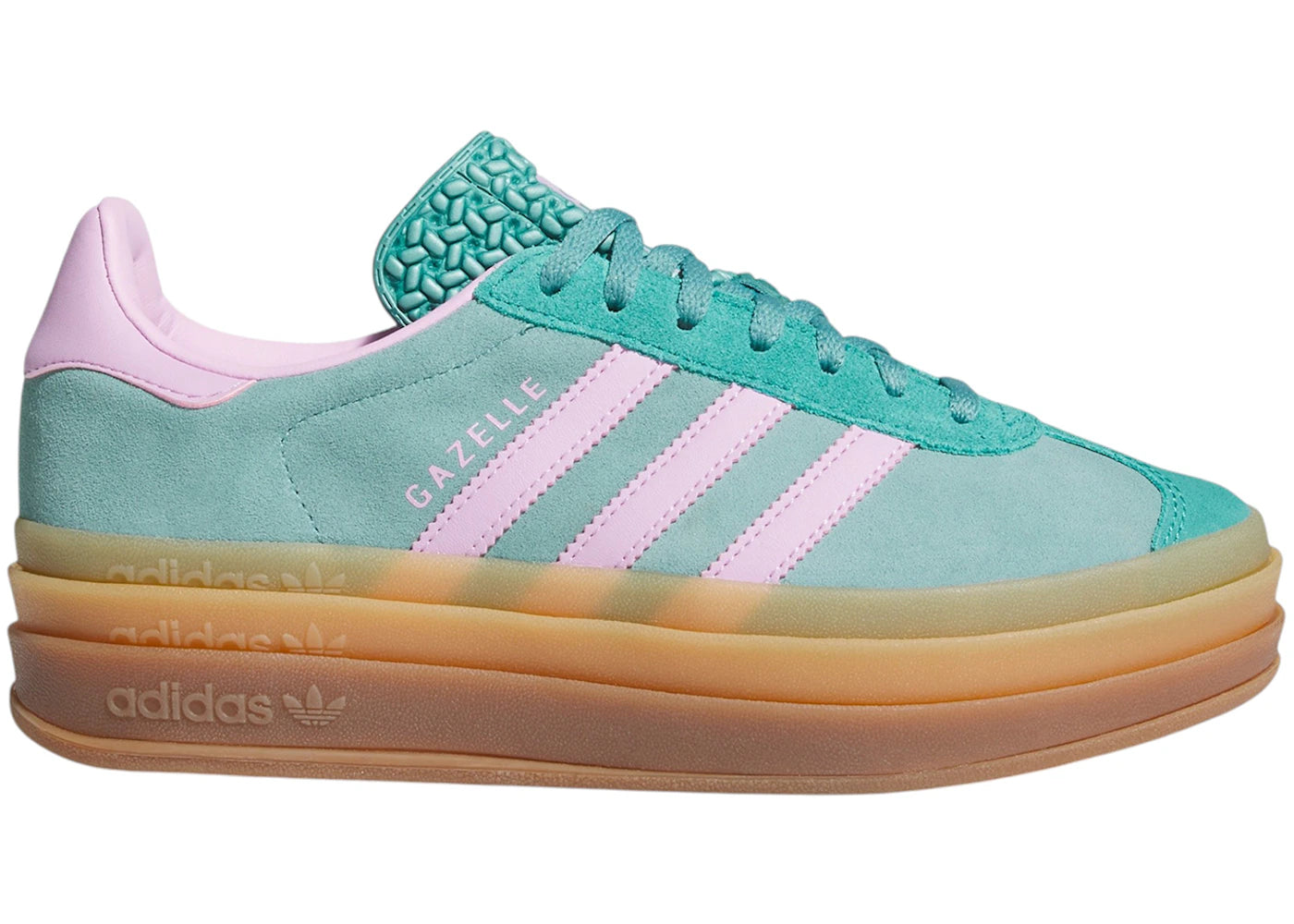 adidas Gazelle Bold Powder Teal Bliss Lilac Pure Teal (Women's) - vue 360