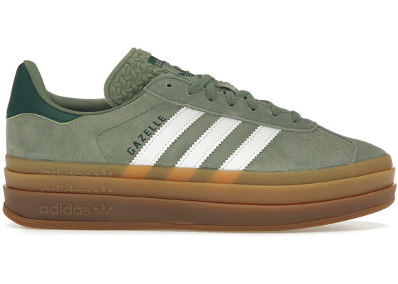 adidas Gazelle Bold Silver Green Gum (Womens) sneakers - authentic adidas shoes