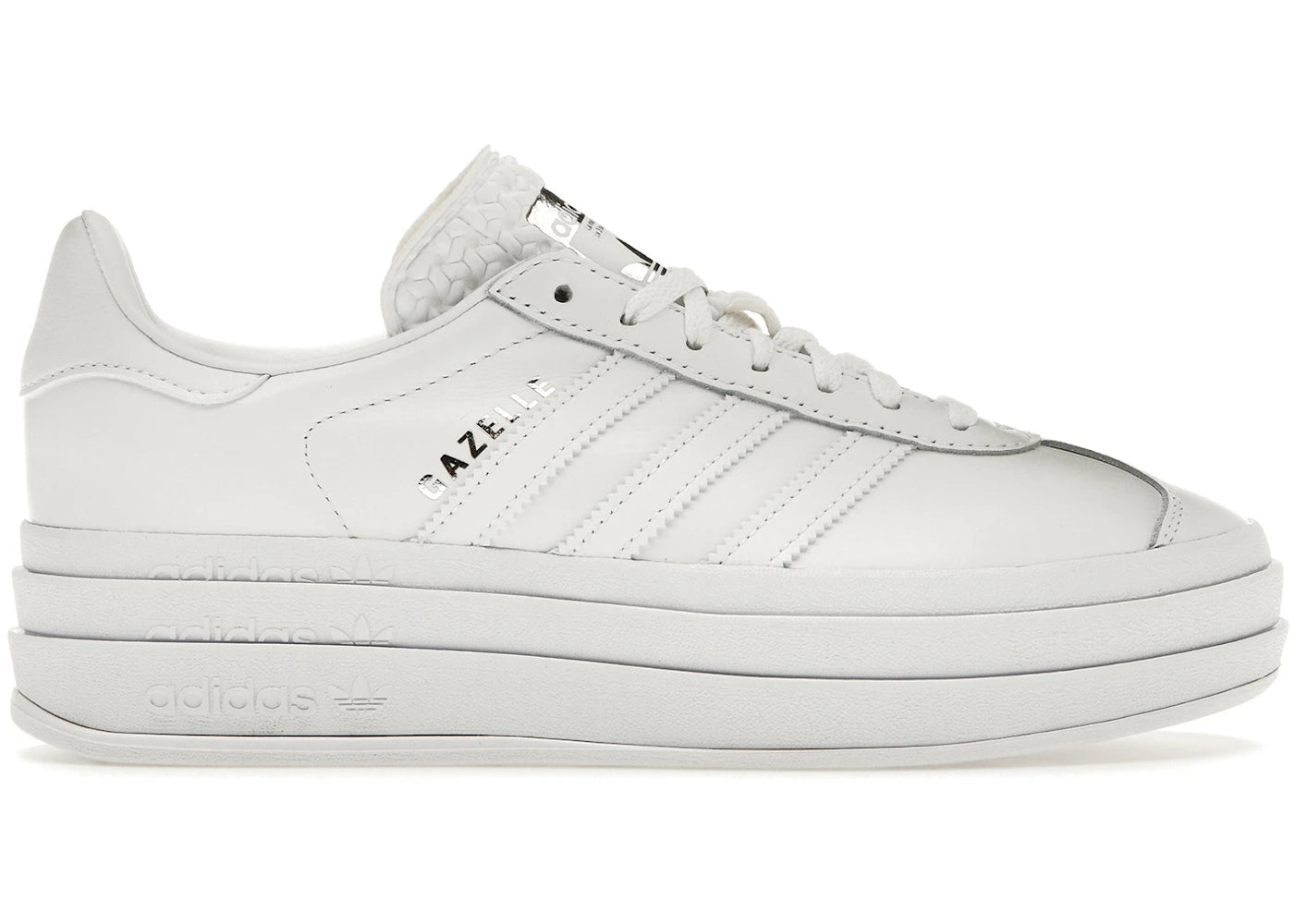 adidas Gazelle Bold Triple White (Women's)