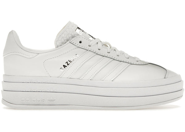 adidas Gazelle Bold Triple White (Women's) sneakers - authentic adidas shoes