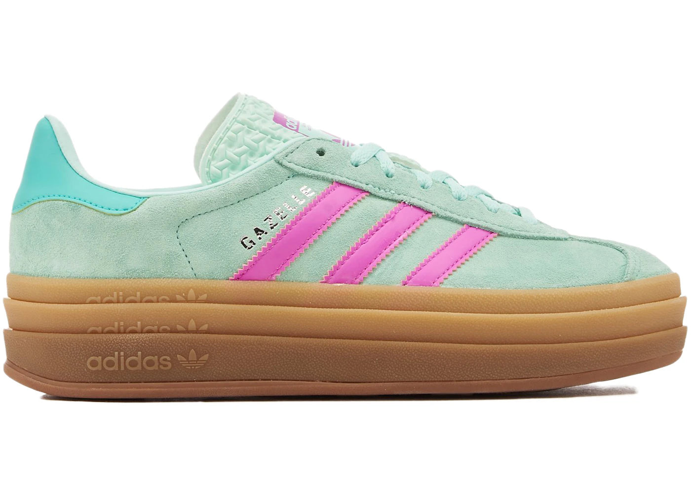 adidas Gazelle Bold Türkis Pink (Kinder) - vue 360