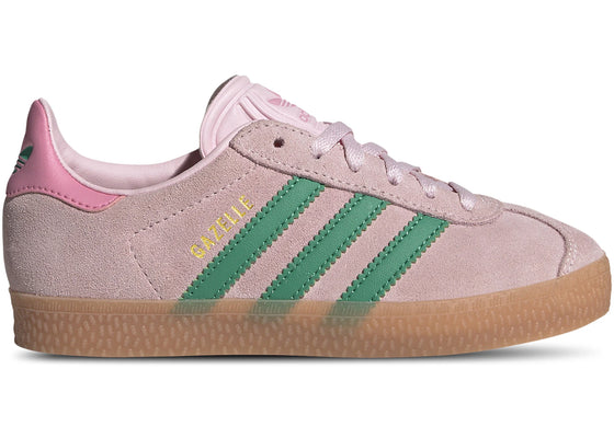 adidas Gazelle Clear Pink Court Green Bliss Pink (PS) sneakers - authentic streetwear shoes