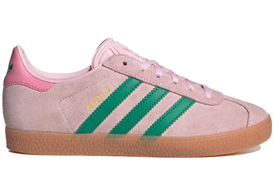 adidas Gazelle Clear Pink Court Green (GS) sneakers - authentic adidas shoes
