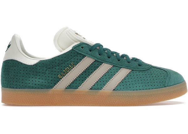 adidas Gazelle Collegiate Green Wonder Beige Gold Metallic sneakers - authentic adidas shoes