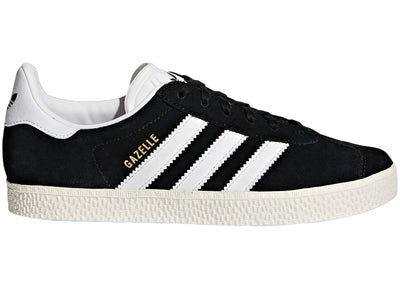 adidas Gazelle Core Black Cloud White Gold Metallic (GS)