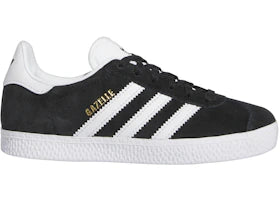 adidas Gazelle Core Black Cloud White Gold Metallic (PS)