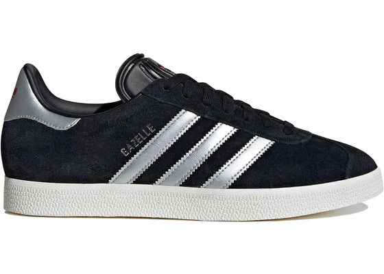 adidas Gazelle Core Black Silver Metallic sneakers - authentic adidas shoes