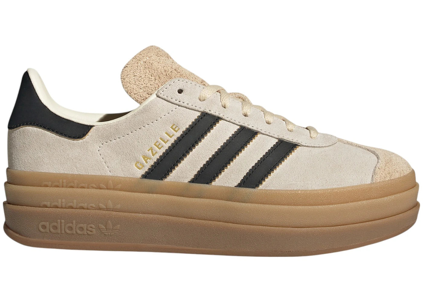 adidas Gazelle Cream White Core Black Sand Strata (Women's) - vue 360