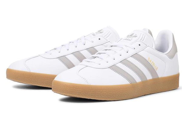 adidas Gazelle White Grey Gum sneakers - authentic adidas shoes