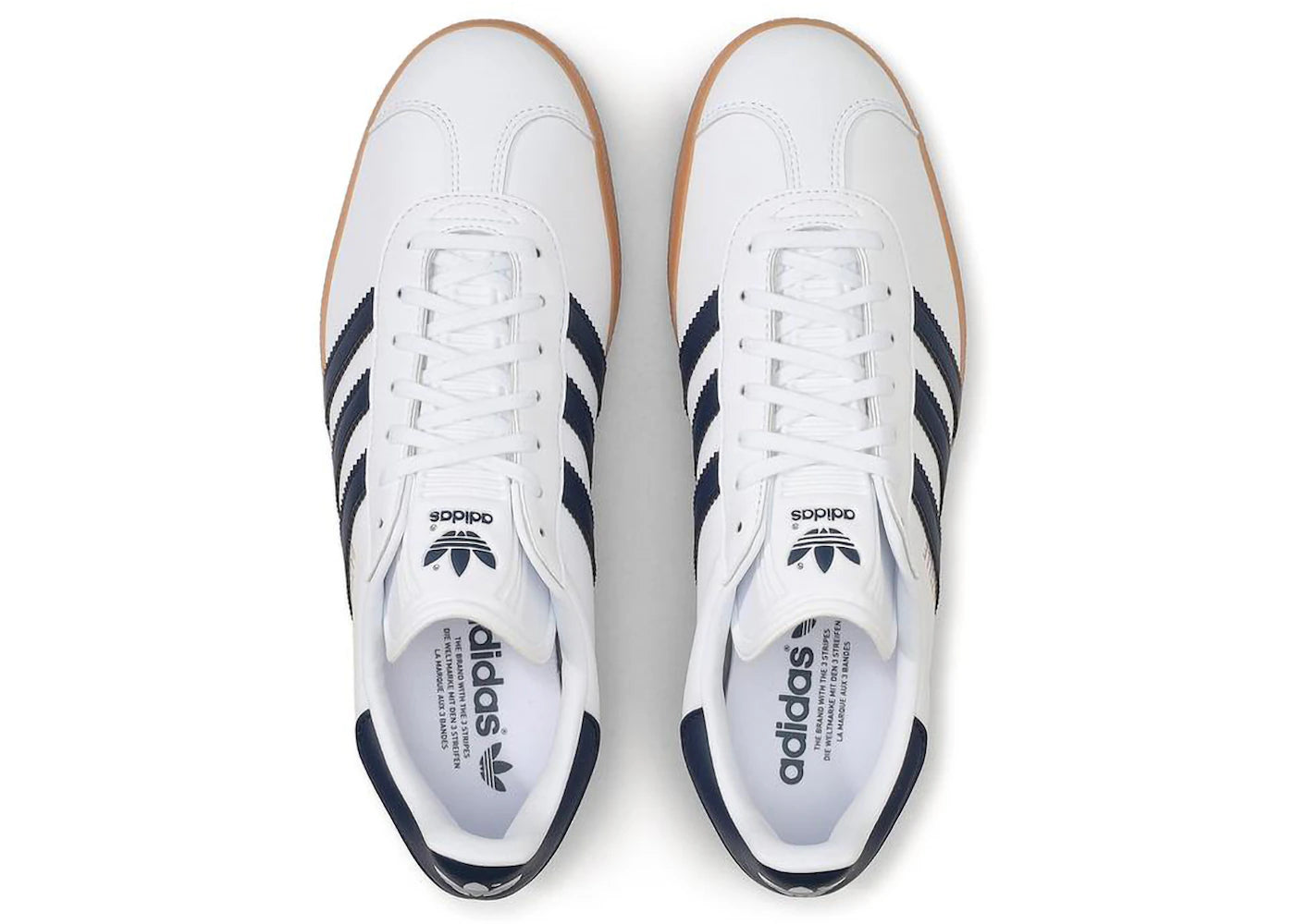adidas Gazelle Footwear White Navy Gum - vue secondaire A