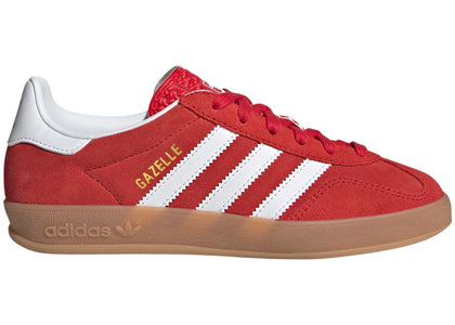 adidas Gazelle Indoor Better Scarlet Cloud White Gum (GS) - authentic adidas sneakers