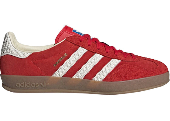 adidas Gazelle Indoor Better Scarlet Off White Gum sneakers - authentic adidas shoes