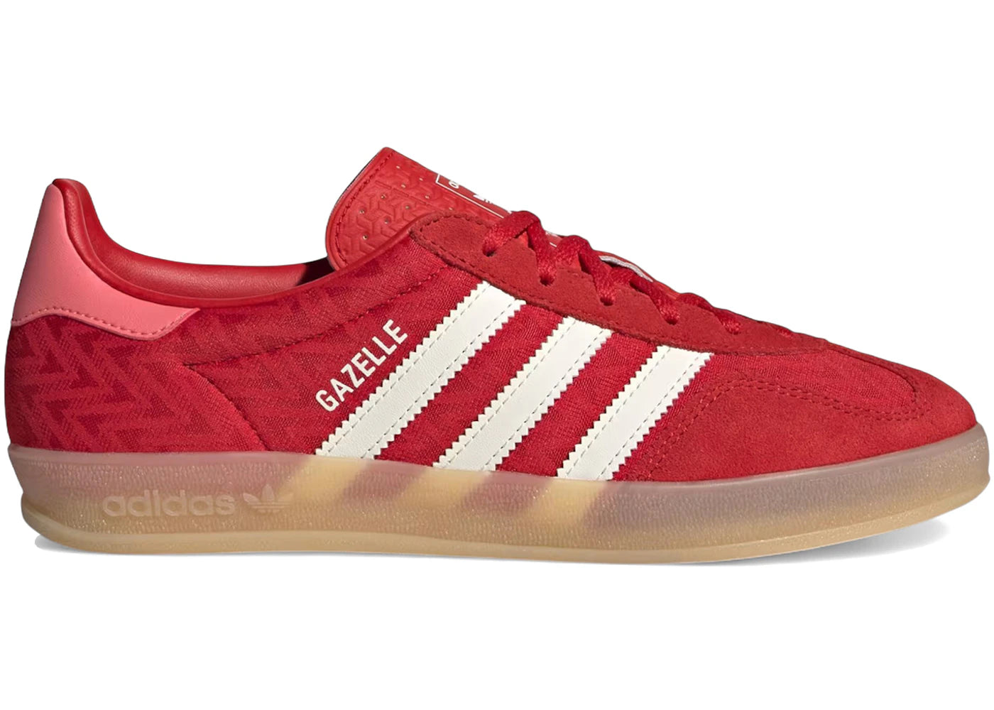 adidas Gazelle Indoor Better Scarlet White Gum (Women's) - vue 360