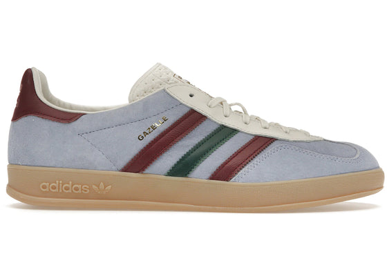 adidas Gazelle Indoor Blue Dawn Collegiate Burgundy sneakers - authentic streetwear shoes