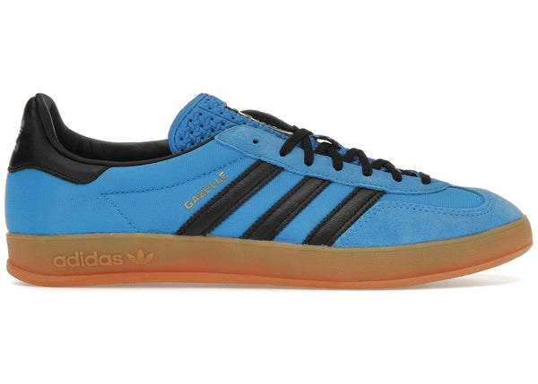 adidas Gazelle Indoor Bright Blue Black Gum sneakers - authentic adidas shoes