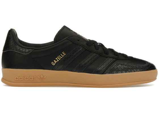 adidas Gazelle Indoor Core Black Snakeskin sneakers - authentic adidas shoes